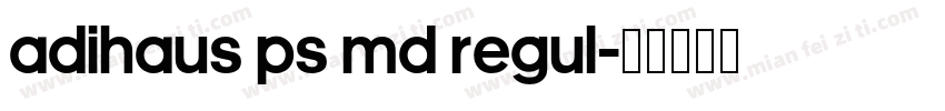 AdiHaus PS Md Regul字体转换